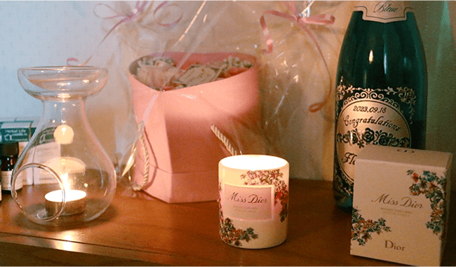 アロマオイルとビデンスティーでリラックス時間